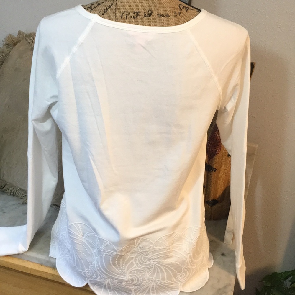 Perfect Tunic Length Blouse Lilly Pulitzer WhiteXS - Picture 5 of 8